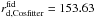 Mathematical equation: \hbox{$r_{{\rm d},\rm Cosfitter}^{\rm fid} = 153.63$}