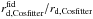 Mathematical equation: \hbox{$r_{{\rm d},\rm Cosfitter}^{\rm fid}/r_{{\rm d},\rm Cosfitter}$}