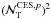 Mathematical equation: \hbox{$(\N{\mathrm{T}}^{{\rm CES},p})^2$}