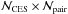 Mathematical equation: \hbox{$\N{\mathrm{CES}} \times \N{\mathrm{pair}}$}