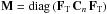 Mathematical equation: \hbox{$\b{M} = {\rm diag} \, (\F{T}\, \b{C}_{n}\, \F{T})$}