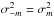 Mathematical equation: \hbox{$\sigma^2_{-m}=\sigma^2_m$}