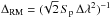 Mathematical equation: \hbox{$\Delta_\text{RM}=(\!\sqrt{2}\,S_\text{p}\,\Delta\lambda^2)^{-1}$}