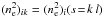 Mathematical equation: \hbox{$(n_{\rm e}^2)_{ik} = (n_{\rm e}^2)_i (s\!=\!k\,l)$}