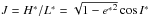 Mathematical equation: \hbox{$J=H^*/L^*= \sqrt{1-{e^*}^2} \cos{I^*}$}