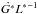 Mathematical equation: \hbox{$\dot{G^*}{L^*}^{-1}$}