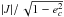Mathematical equation: \hbox{$| J |/ \, \sqrt{1-e_c^2} $}