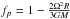 Mathematical equation: \hbox{$f_{p}=1-\frac{2\Omega^{2}R}{3GM}$}