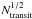 Mathematical equation: \hbox{$N_{\rm transit}^{1/2}$}