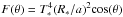 Mathematical equation: \hbox{$F(\theta)=T_*^4(R_*/a)^2{\rm cos}(\theta)$}
