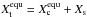 Mathematical equation: \hbox{$\partial X_{\rm s}/\partial z=-\partial X_{\rm c}^{\rm equ}/\partial z$}
