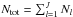Mathematical equation: \hbox{$N_{\rm tot} = \sum_{l=1}^{J} N_l$}