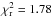 Mathematical equation: \hbox{$\chi^2_{\rm r}=1.78$}