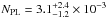 Mathematical equation: \hbox{$N_{\mathrm{PL}} =3.1^{+2.4}_{-1.2} \times 10^{-3}$}