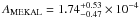 Mathematical equation: \hbox{$A_\mathrm{MEKAL}=1.74_{-0.47}^{+0.53}\times 10^{-4}$}
