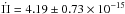 Mathematical equation: \hbox{$\dot{\Pi}= 4.19 \pm 0.73 \times 10^{-15}$}