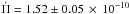 Mathematical equation: \hbox{$\dot{\Pi}= 1.52 \pm 0.05\,\times\, 10^{-10}$}