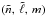 Mathematical equation: \hbox{$(\tilde{n},\,\tilde{\l},\,m)$}