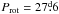 Mathematical equation: \hbox{$\Prot=27\fd6$}