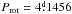 Mathematical equation: \hbox{$\Prot=4\fd1456$}