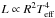 Mathematical equation: \hbox{$L\propto R^2 T_\mathrm{eff}^4$}