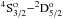 Mathematical equation: \hbox{$^4{\rm S}^{\rm o}_{3/2}{-}^2{\rm D}^{\rm o}_{5/2}$}