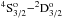 Mathematical equation: \hbox{$^4{\rm S}^{\rm o}_{3/2} {- }^2{\rm D}^{\rm o}_{3/2}$}