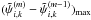 Mathematical equation: \hbox{$(\ptilde^{(m)}_{i,k} - \ptilde^{(m-1)}_{i,k})_\mathrm{max}$}