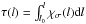 Mathematical equation: \hbox{$\tau(l) = \int^l_{l_\mathrm{0}} \chi_\mathrm{\sigma}(l){\rm d}l$}