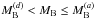 Mathematical equation: \hbox{$M_{\rm B}^{(d)} < M_{\rm B} \leq M_{\rm B}^{(a)}$}