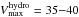 Mathematical equation: \hbox{$\text{\VhaloHydro}= 35{-}40$}