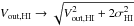 Mathematical equation: \hbox{$V_\mathrm{out,HI} \rightarrow \sqrt{V_\mathrm{out,HI}^2 + 2\sigma_\mathrm{HI}^2}$}