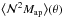 Mathematical equation: \hbox{$\bev{\Nap^2 \Map}(\theta)$}