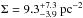 Mathematical equation: \hbox{$\Sigma = 9.3^{+7.3}_{-3.9}~\rm pc^{-2}$}