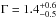 Mathematical equation: \hbox{$\Gamma = 1.4_{-0.5}^{+0.6}$}