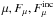 Mathematical equation: \hbox{$\mu, F_{\mu}, F_{\mu}^{\rm inc}$}