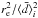 Mathematical equation: \hbox{$r^2_{\rm e}/\langle\bar d\rangle_i^2$}