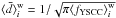 Mathematical equation: \hbox{$\langle \bar d\rangle^{\rm w}_i=1/\sqrt{\pi \langle f_{\rm YSCC}\rangle^{\rm w}_i}$}