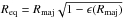 Mathematical equation: \hbox{$R_{\rm eq} = R_{\rm maj} \sqrt{1 - \epsilon(R_{\rm maj})}$}