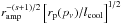 Mathematical equation: \hbox{$r_{\rm amp}^{-(s+1)/2}\left[r_{\rm p}(p_\nu)/l_{\rm cool}\right]^{1/2}$}