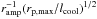 Mathematical equation: \hbox{$r_{\rm amp}^{-1}(r_{\rm p,max}/l_{\rm cool})^{1/2}$}