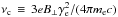 Mathematical equation: \hbox{$\nu_{\rm c}\,\equiv\, 3eB_\perp\gamma_{\rm e}^2/(4\pi m_{\rm e} c)$}