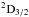 Mathematical equation: \hbox{$\rm ^2D_{3/2}$}