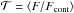 Mathematical equation: \hbox{$\mathcal{T} = \left \langle {F/F_{\rm cont}} \right \rangle $}
