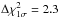 Mathematical equation: \hbox{$\Delta\chi_{1\sigma}^{2}=2.3$}