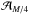 \hbox{$\mathcal{A}_{M/4}$}