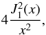 Mathematical equation: \begin{equation} 4\frac{J_1^2(x)}{x^2}, \end{equation}