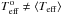\hbox{$T^{\rm o}_{\rm eff}\neq\langle T_{\rm eff}\rangle$}
