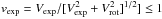 \hbox{$v_{\rm exp}=V_{\rm exp}/[V^2_{\rm exp}+V^2_{\rm rot}]^{1/2}]\leq1$}