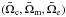 \hbox{$(\bar\Omega_{\rm c},\bar\Omega_{\rm m},\bar\Omega_{\rm e})$}